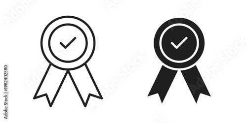 Warranty icon set. line art vector icon for apps and websites