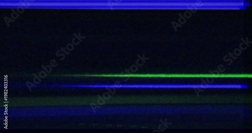 Horizontal Digital Noise and Signal Interference Overlay