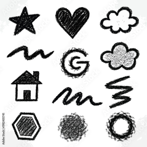 Collection of Hand Drawn Sketches and Doodles for Creative Design