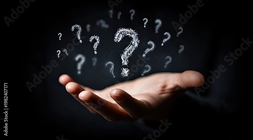Ephemeral inquiries suspended in darkness