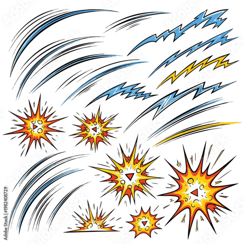 Dynamic Illustration of Explosive Impact and Sound Waves