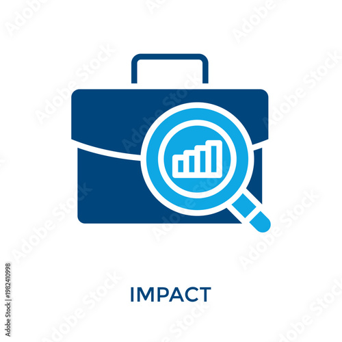 Impact Icon Dual Tone Style. Vector Illustration For Graphic Design
