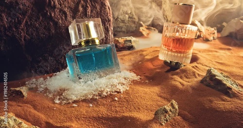 Wonderful amber perfumes perfectly cooling for a hot summer.