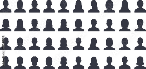 Diverse Human Head Silhouettes Collection profile avatar