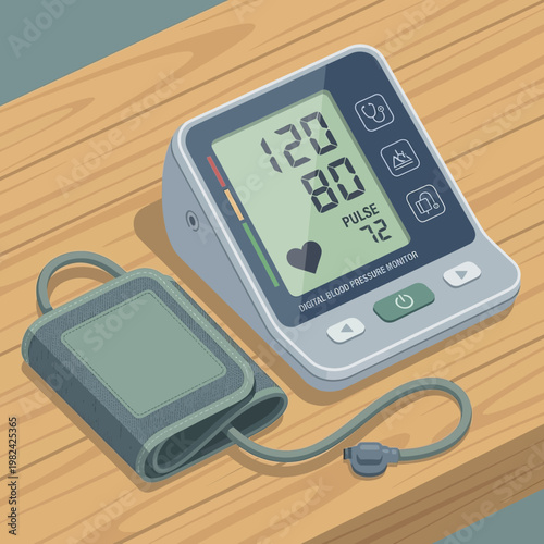 Digital Blood Pressure Monitor Device.