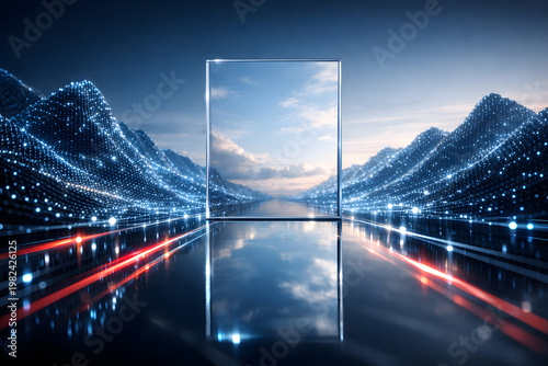 Monolithic Glass Portal to an Infinite Data Landscape