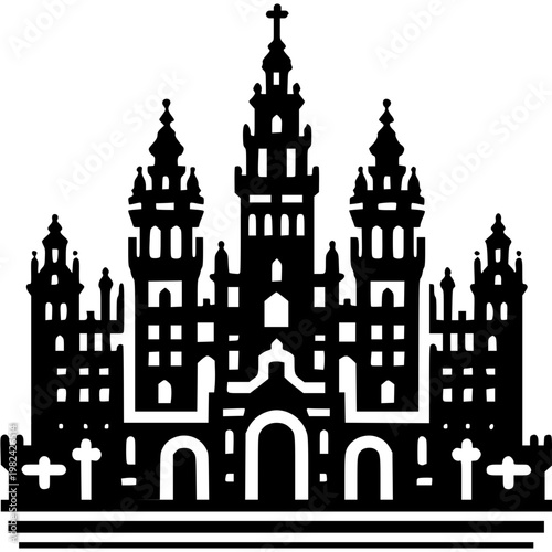 Seville Skyline Icon Vector