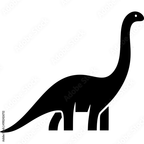 Brachiosaurus Icon Vector