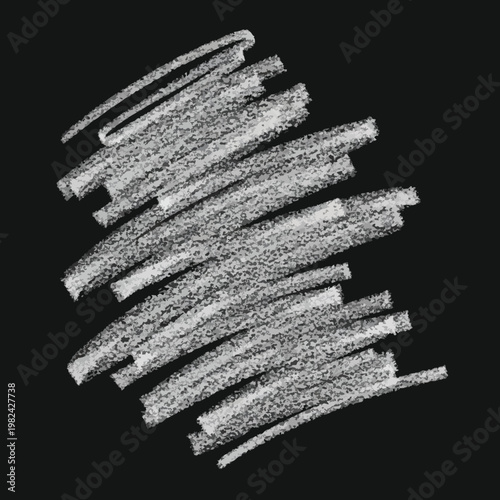 Chalk Strokes on Blackboard for Creative and Artistic Backgrounds