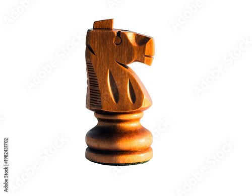 Classic Handcrafted Wooden Chess King Piece Representing Leadership and Strategic Success Isolated Professional Game Element for Competition Achievement and Management Concept