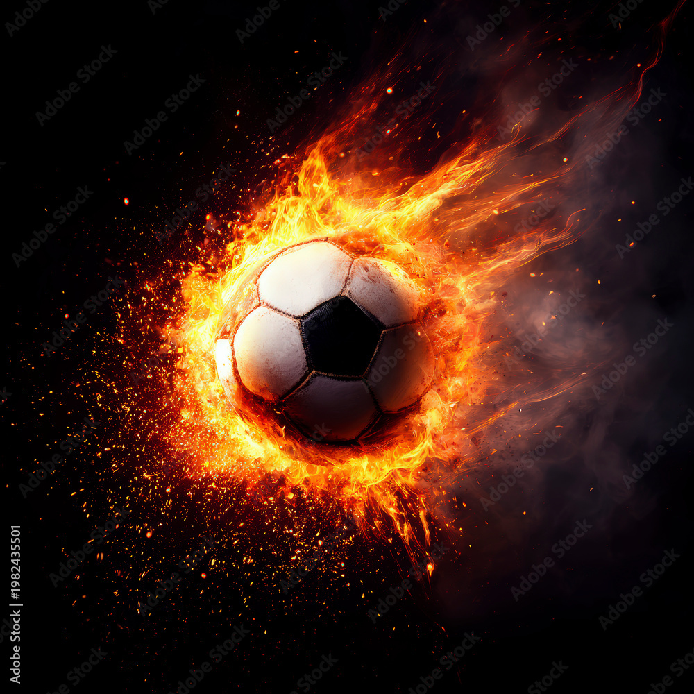 Naklejka premium balón, balompié, bailes, deporte, fuego, juego, llama, gol, ilustración, caliente, certamen, equipo, vector, negro, designio, ardiente, símbolo, quemados, mundo, aceleracion, alumbrado, rojo, anaranja