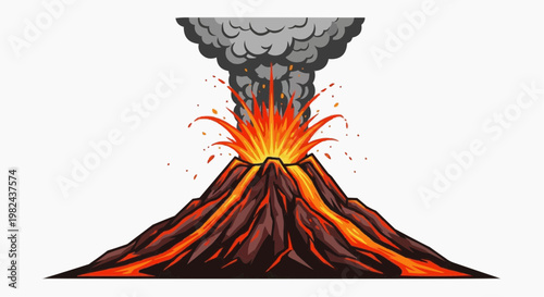 Volcanic Eruption Natural Disaster Lava Explosion