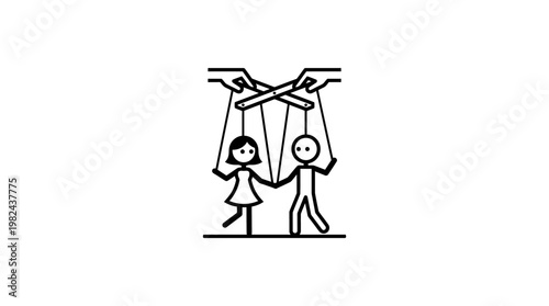 People Being Controlled by Puppeteers