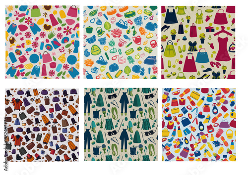 おしゃれな洋服模様