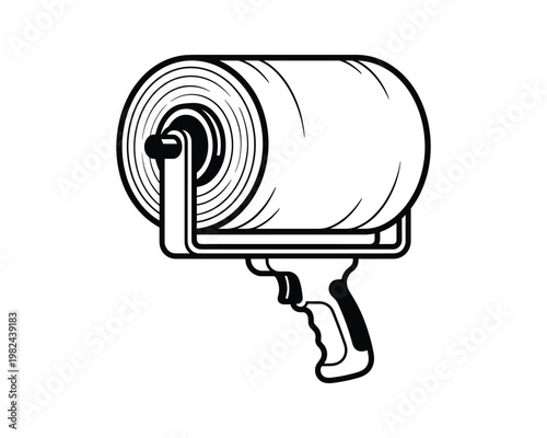 Stretch wrap dispenser vector illustration graphic design