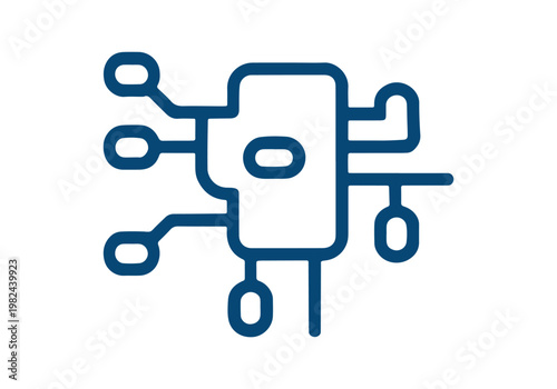  Data Structure Icon and Layout, Database with Network Architecture