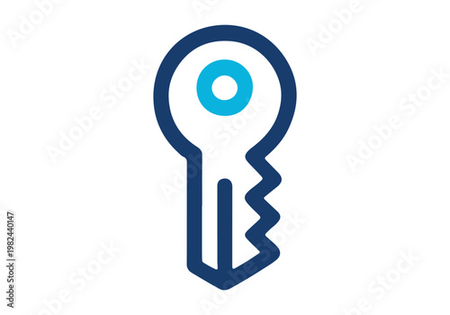 Privacy key Protection Icon with Lock, Secure Storage and Devices
