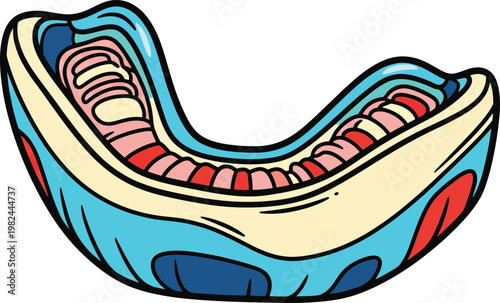 Colorful Mouthguard for Sports Protection.
