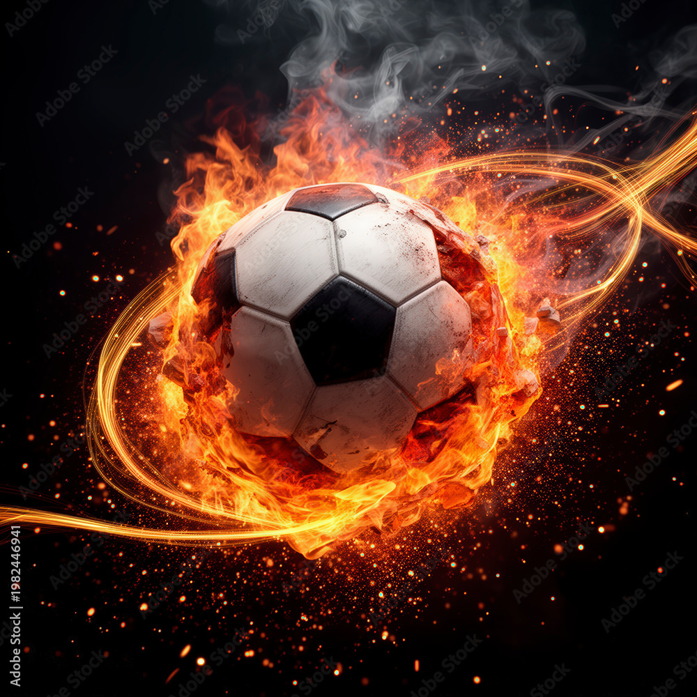 Naklejka premium mundial, copa del mundo, balompié, bailes, balón, deporte, fuego, llama, juego, gol, negro, certamen, caliente, equipo, quemados, esfera, ilustración, calefaccion, objeto, vector, anaranjada, ardiente