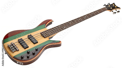 bass guitar reggae essential on isolated white background