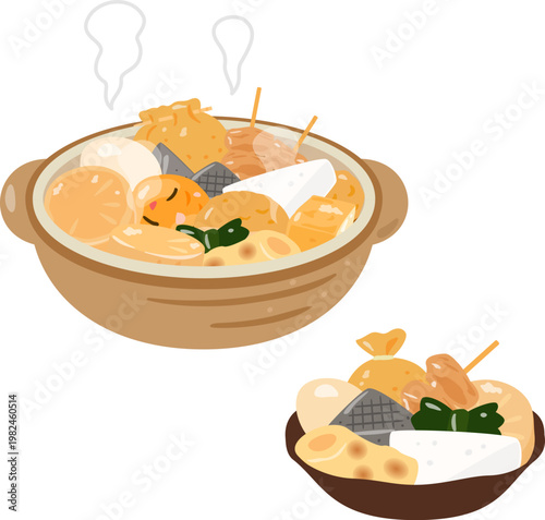 土鍋に入ったおでん