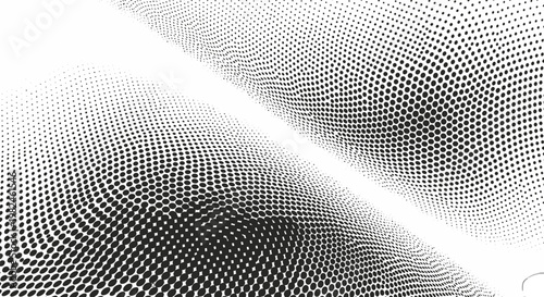 Halftone pattern with gradient effect.