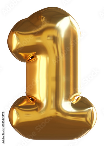 Golden balloon number 1