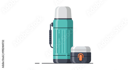 Thermos Flask and Food Container Set.