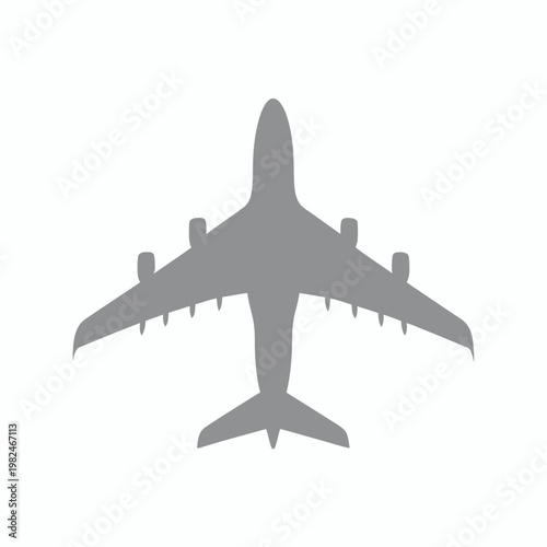 Airplane takes off into clear blue sky with wings spread