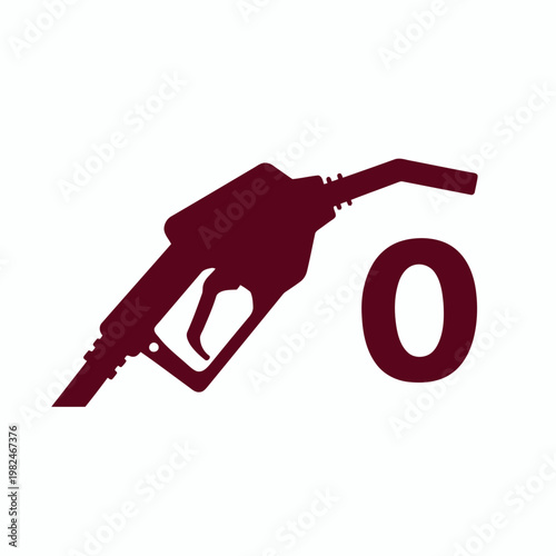 Fuel pump icon symbolizes zero oil price