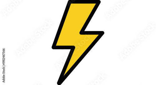 A cartoon yellow lightning bolt icon.