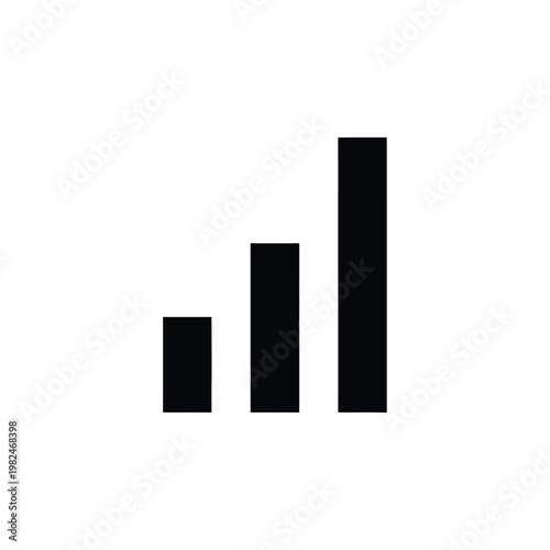 Increasing signal strength bars displaying maximum network connection performance