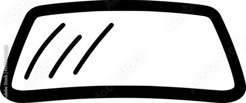 car windscreen icon. simple glyph icon. Vector solid isolated black illustration.
