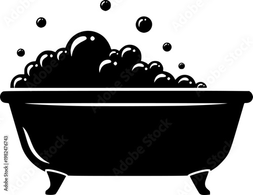 Foam icons Black vector illustration for social media, app, and web
