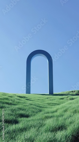 Modern Arch on Green Hill