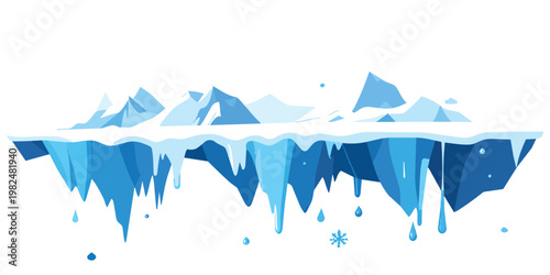 vector illustration of a mountain landscape