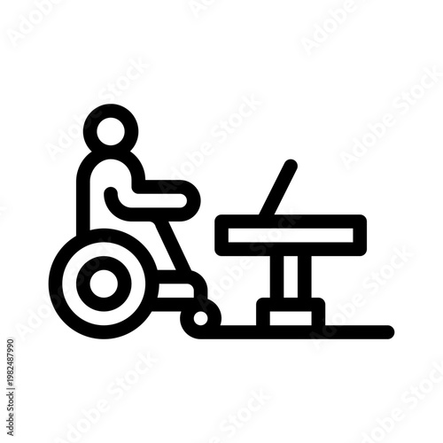 accessibility line icon