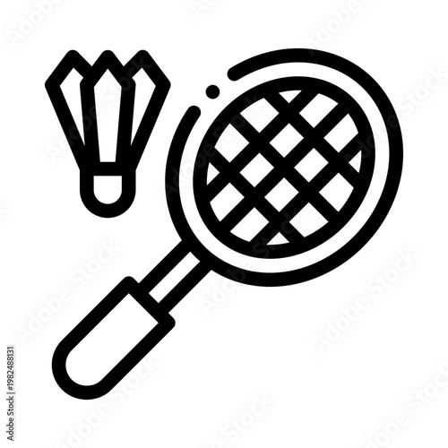 badminton line icon