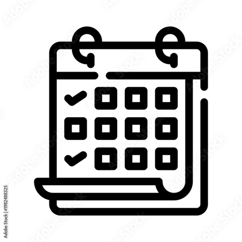 calendar line icon