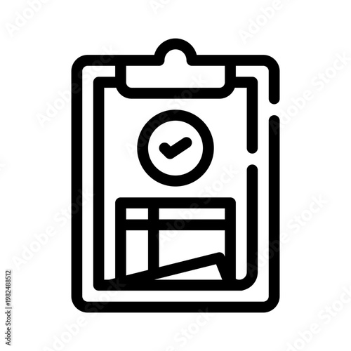 checklist line icon