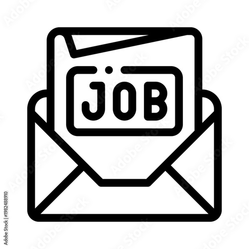 cover letter line icon