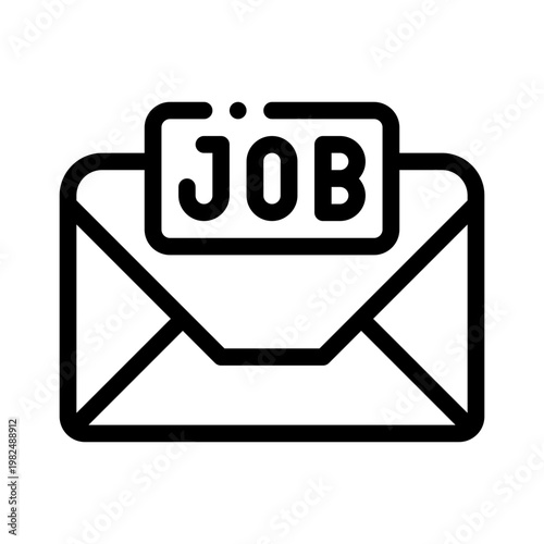 cover letter line icon