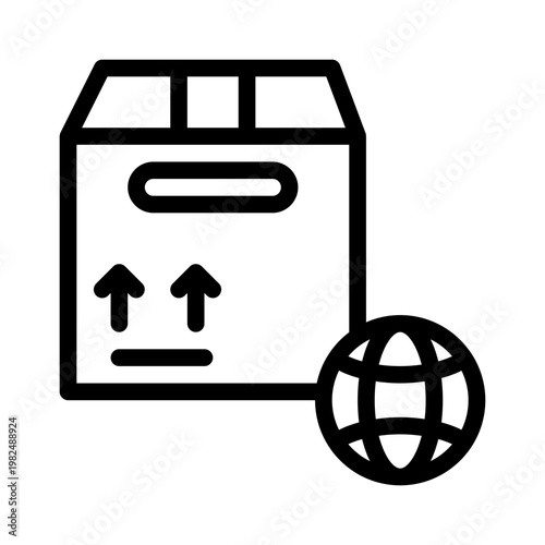 crate line icon