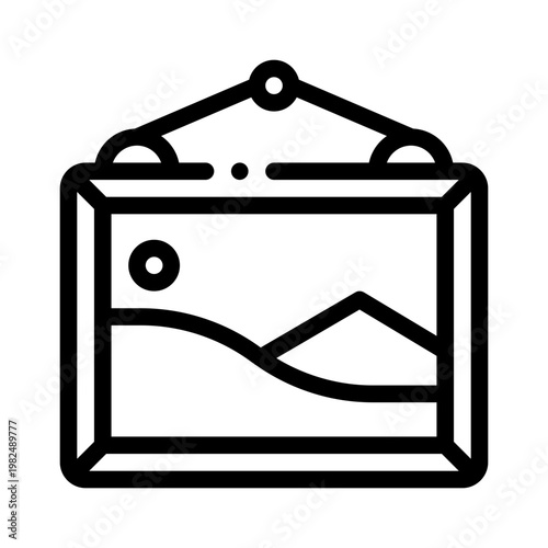 gallery line icon