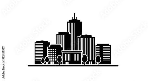 City Skyline with Modern Buildings 1.
