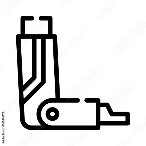 inhaler line icon