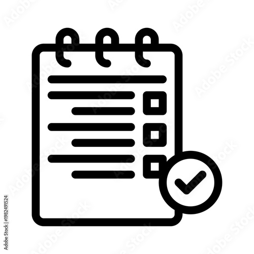 planner line icon