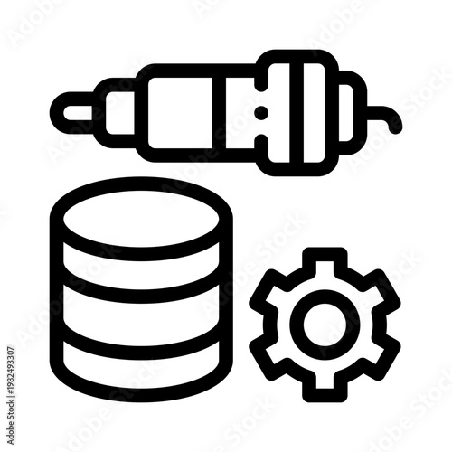 spare parts line icon