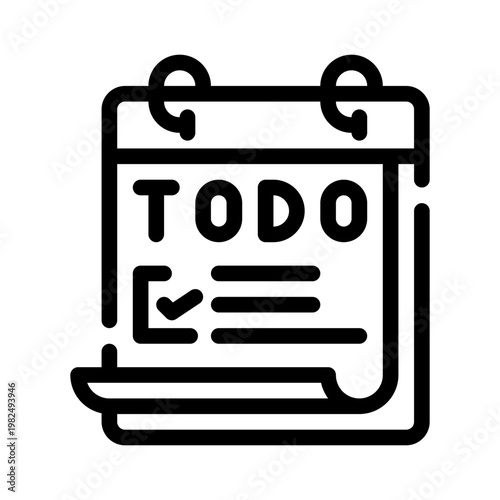 to do list line icon