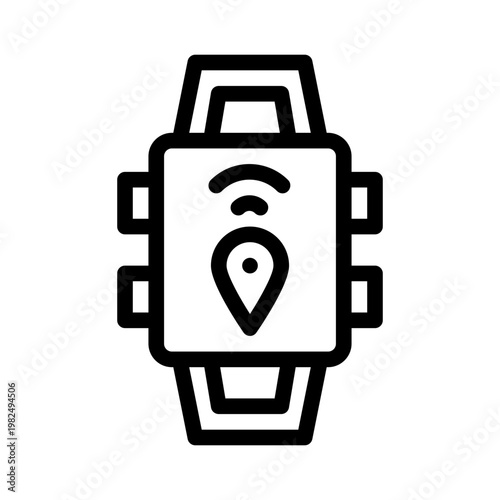 wearable line icon